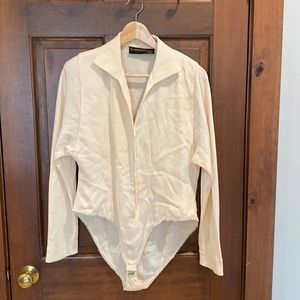 90’s Vintage Donna Karen New York 100% Silk Bodysuit